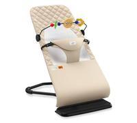 Baby Bouncer, Bouncer Seat for Babies 0-12 Months,Ergonomic Baby Seat Breathable and Comfortable Cushion with Three-Speed Height Adjustment, Infant Rockers Portable Folding and Detachable