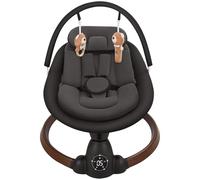 Baby Bouncer, Portable Electric Baby Swing with Bluetooth, 5 Swing Speed, 10 Lullabies, 5-Point Harness, Remote Control & Touch Panel - Bouncer from Birth for Indoor & Outdoor Use (Black)