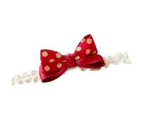 Baby Bow -Headband, Cloth and Metal Cute Wave Point Stylish Comfortable and Soft Toddler Booghoofdband For Photography For Girls (Wine Red)
