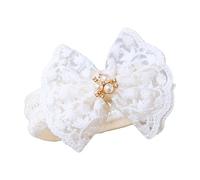 Baby Bow Headband For Girls Princess Lace Bowknot Hairband Toddler Turban Headwrap Wide Headbands High Elastic Headdress Girl Headbands For Little Girls Baby Girl With Bows Soft