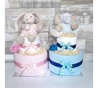 Baby boy 2 Tier Nappy Cake