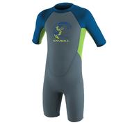 O´neill Wetsuits Reactor Spring 2 Mm Junior Short Sleeve Back Zip Shorty Blue,Black 3 Years Kids