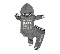 Baby Boy Clothes Tracksuit Hoodie Long Sleeve Tops Pants 2pcs Clothing Sets Grey(6-9 Months)