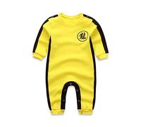 Baby Boy Cotton Long Sleeve Jumpsuit Bruce Lee Style Jumpsuit