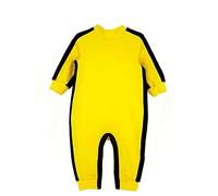 Baby Boy Cotton Long Sleeve Jumpsuit Bruce Lee Style Jumpsuit Yellow