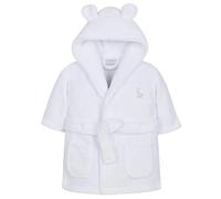 Baby Boy Girl Babies Dressing Gown Robe Plush Fleece Velvet Soft Cosy Warm Gift (White, 4-5 Years)