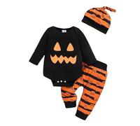 Baby Boy Girl My 1St Halloween Outfits Cute Newborns Boys Girls Costume Kids Newborn Outfit Jumpsuit Unisex All in One Coat Outerwear Clothing Set for 0-36Months Black