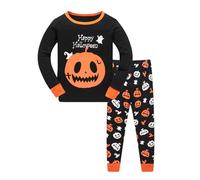 Baby Boy Girl My 1St Halloween Outfits Cute Unisex One-Piece Ghost Pumpkin Fancy Dress First Clothes Up Set with Hat for Boys Girls Infant Toddler Bodysuit Jumpsuit Black