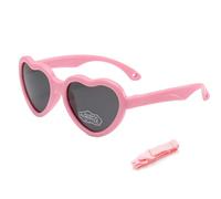 Baby Boy Girl Sunglasses 0-3 Years Old Children - UV Protection Polarized Strap Adjustable Strap Heart Shaped Sunglasses Suitable for Sun Protection, Fishing, Traveling, Fashion Wear, Stage Performanc