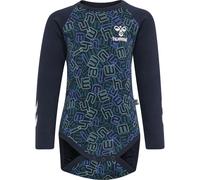 Baby boy long sleeve bodysuit Hummel Olly Bleu 4/6 mois