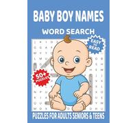 Baby Boy Names Word Search Puzzle Book: Word Search with Easy-to-Read Print Featuring Popular Baby Boy Names | Relaxing 6 x 9 Inches Puzzle Book with ... Holidays, and Travel Time Fun” (Baby Names)