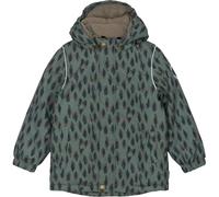 Baby boy rain jacket Mikk-Line AOP Vert 12 mois