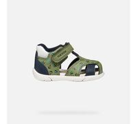 Geox B Sandal ZAPITO BOY, Pistachio/Navy, 6 UK Child