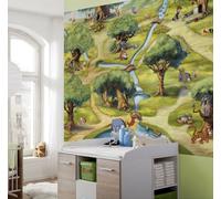 Winnie The Pooh 100x72 inch photo wallpaper kids bedroom wall mural green forest