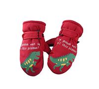 Baby Boy Winter Windproof Outdoor Warm Winter Ski Gloves Skating Kids Snow Snowboarding Kids Gloves Mittens Boys Winter (Red, 2-5 Year)