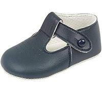 Baby Boys Baypods Pram Shoes - Hole Punch Design Navy Matt UK 1 (EU 17, 3-6 Months)