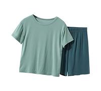 Baby Boys Clothes Set Summer Short Sleeve Tops Solid Color T-Shirts Shorts 2PCS Outfits Cute Tracksuit Mint Green