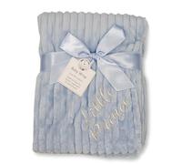 Baby Boys Coral Fleece Stripe Wrap Blanket - Little Prince