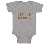 Baby Boys Girls Baby Bodysuit Little Bean Funny Cotton Oxford Fabric Grey Design Newborn Only Oxford Grey 0-3 Months, Oxford Grey Only, 0-3 Monate