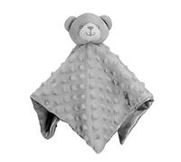 Baby Boys Girls Bubble Bear Cuddly Comforter Blanket Soft Toy Baby Shower Comforters BC34 (Grey)