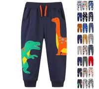 Baby Boys Girls Cotton Trousers Soft Comfy Lightweight Lounge Pants Classic Stripe Printed Casual Summer Trouser Elastic Waist Infant Kid Toddler Sweatpants Grey Red Unisex Joggers Bottoms 1-3 Years