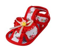 Baby Boys Girls First Walking Shoes Infant Toddler Anti-Slip Breathable Fashion Trainers Wide Fit Comfy Lightweight Summer Unisex Non-Slip Barefoot Shoes Footwear Red