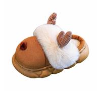 Baby Boys Girls First Walking Shoes Trainers Anti-Slip Sneakers Soft Winter Warm Crib Sock Walkers Festive Red Reindeer Santa Christmas 1St Xmas Booties Boy 2.5 Toddler (Coffee#2,10)