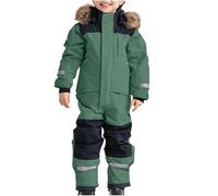Baby Boy's Girl's Rompers Girl Boy Romper Set Fuzzy Warm Hooded Cartoon Sleepsuits Winter Outerwear Sleepwear Clothing Gift Autumn Outfits Green