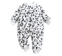 Baby Boy's Girl's Rompers Newborn Winter Warm Outfits Fleece Long Sleeve Hooded Romper Animal Onesie Jumpsuit Toddler Halloween Costume Autumn White