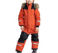 Baby Boy's Girl's Rompers Newborn Winter Warm Outfits Fleece Snowsuit Jumpsuit One Piece Hoodie Grows Clothing Gift Cartoon 0-12 Months Orange