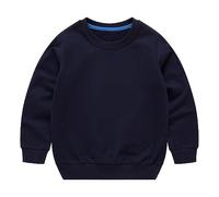 Baby Boys Girls Sweatshirts Plain Crew Neck Cute School Sport Sweatshirts Kids Long Sleeve Oversized Warm Casual Tops Clothes Cute Lightweight Hoodie