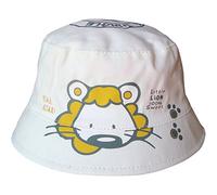 Baby Boys & Girls Unisex Lion Safari Bucket Style Summer Sun Beach Hat (3-6 Months (46cm), White)