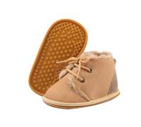 Baby Boys Girls Warm Boots Cozy Fur Non-Slip Toddler Booties Walking Outdoor Winter Shoes Toddler Crib Shoes Newborn Loafers Flats