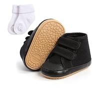 Baby Boys Girls Winter Warm Snow Booties Sneakers Infant First Walking Shoes Toddler Anti-Slip Soft Shoes Booties for 6-12M with Sock