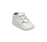 Baby Boys Patent Pram White Shoes Brogue Lace Up First Step Baptism Ring Bearer Shoes Size UK Infant 0