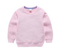 Baby Boys Plain Sweatshirts Crew Neck Long Sleeve Fall Pullover Sweatshirts Oversized Lightweight Warm Tops Kids School Collar Casual Sweater Clothes (Pink, 7-8 Years)