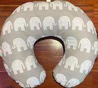 Baby Breast Feeding Pillow Nursing Pregnancy Baby Sitting Support - Elephants Grey