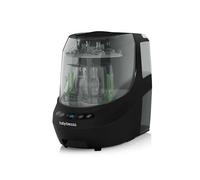Baby Brezza Bottle Washer Pro - 3-in-1 Baby Bottle Cleaner; Wash, Sterilise, Dry - Universal Cleaning for All Bottles: Plastic + Glass + Newborn Dummy + Breast Pump Parts - HEPA Filtration -All Black