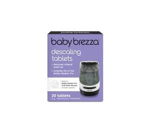 Baby Brezza Descaling Tablets for Baby Brezza Bottle Washer Pro Only | Feeding Bottles - Pack of 20 Tablets