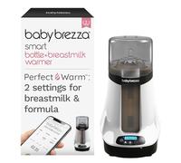 Baby Brezza Safe & Smart Electric Bottle Warmer, Breastmilk + Food Defroster - Universal Fits All Feeding Bottles: Glass Plastic - Wireless Bluetooth Control, White, 1 Count (Pack of 1)