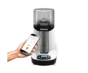 Baby Brezza Safe & Smart Electric Bottle Warmer, Breastmilk + Food Defroster - Universal Fits All Feeding Bottles: Glass Plastic - Wireless Bluetooth Control, White, 1 Count (Pack of 1)