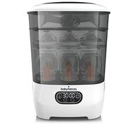 Baby Brezza Steriliser & Dryer Advanced - Electric Steam Steriliser for All Bottles, Dummies & Pump Parts - HEPA Filter - Fits Plastic & Glass (White)