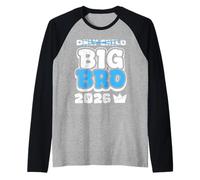 Baby Brother Big BRO 2026 Only Child was Yesterday Brothers Raglan Baseball Tee