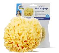 Baby Buddy Natural Baby Bath Sponge 4in Soft Sea Wool Sponge Soft on Tender Baby Skin, 1pk