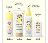 Baby Bum SPF 50 Mineral Sunscreen Lotion Fragrance Free - 3 oz