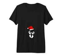 Baby Bump First Christmas Pregnancy Shirts Humor Premium T-Shirt