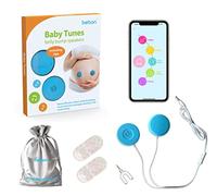 Baby-Bump Headphones - Plays and Shares Music, Sound and Voices to The Womb - Premium Baby Bump Speaker System - Including bebon Tunes APP (iOS and Android) (Blue)