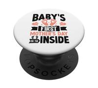 Baby Bump Mother's Day BABY'S FIRST MOTHER'S DAY ON THE PopSockets Adhesive PopGrip
