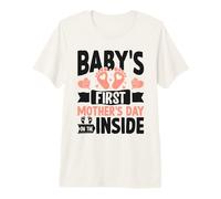 Baby Bump Mother's Day Baby's First Mother's Day ON THE Premium T-Shirt