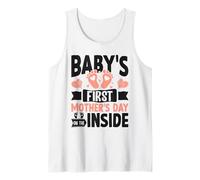 Baby Bump Mother's Day Baby's First Mother's Day ON THE Tank Top